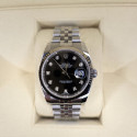 Rolex Datejust 36 Diamond Black Dial SuperJubilee 116234 Like New 2019 Full Set