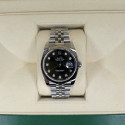 Rolex Datejust 36 Diamond Black Dial SuperJubilee 116234 Like New 2019 Full Set