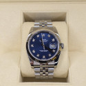 Rolex Datejust 36 Blue Diamond Dial Superjubilee 116234 Like New Full Set