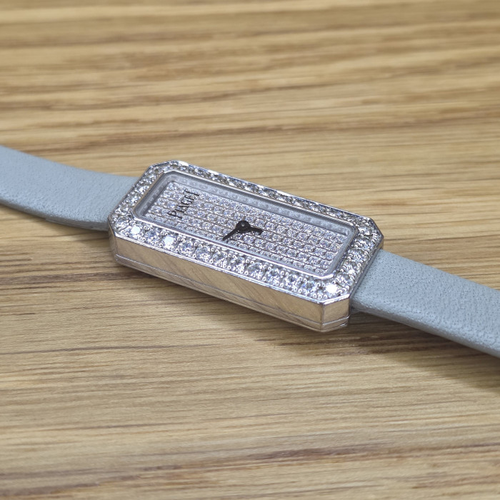 Piaget Limelight Solid Square P11014 White Gold 18K Diamond Dial Like New