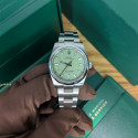 Rolex Oyster Perpetual 34mm Pistachio Green Dial 124200