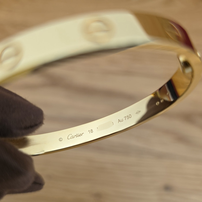 Cartier Bracciale Love modello classico 16 cm Yellow Gold B6067516 Brand New Full Set