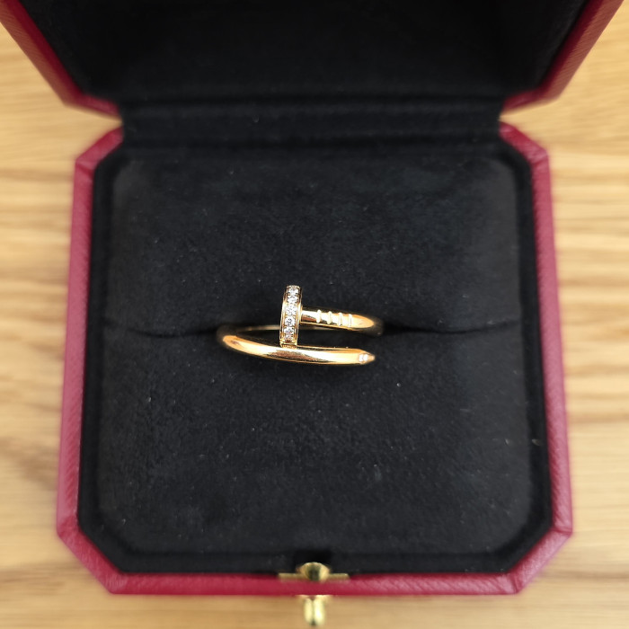 Anello Cartier Juste un Clou Yellow Gold and Diamond 16 cm Like New
