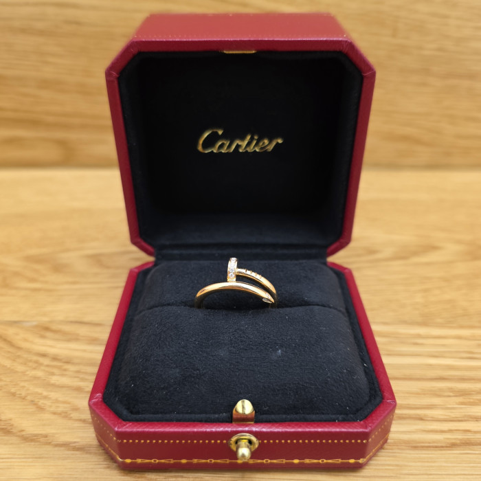 Anello Cartier Juste un Clou Yellow Gold and Diamond 16 cm Like New