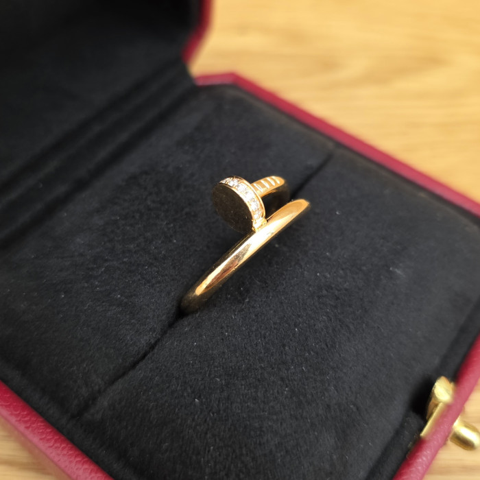 Anello Cartier Juste un Clou Yellow Gold and Diamond 16 cm Like New