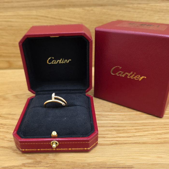 Anello Cartier Juste un Clou Yellow Gold and Diamond 16 cm Like New