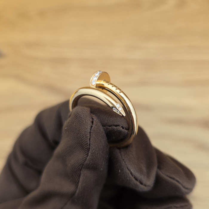 Anello Cartier Juste un Clou Yellow Gold and Diamond 16 cm Like New