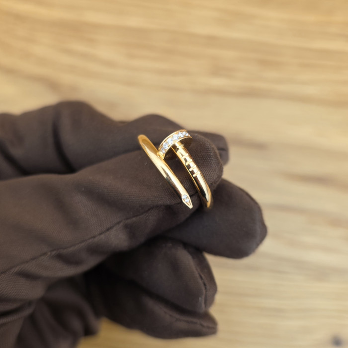 Anello Cartier Juste un Clou Yellow Gold and Diamond 16 cm Like New
