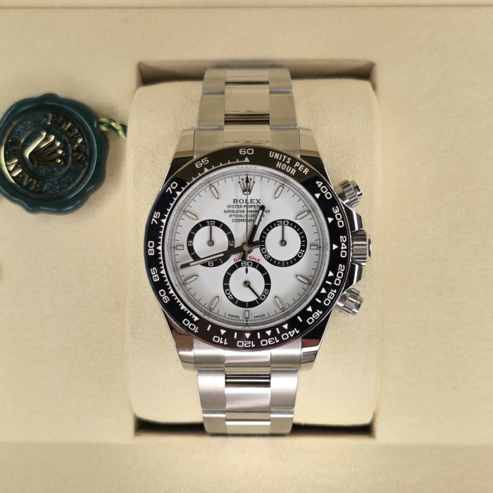 Rolex Daytona Cosmograph White Panda Dial 126500LN Brand New 2026 Full set