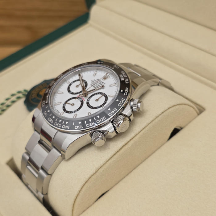 Rolex Daytona Cosmograph White Panda Dial 126500LN Brand New 2026 Full set
