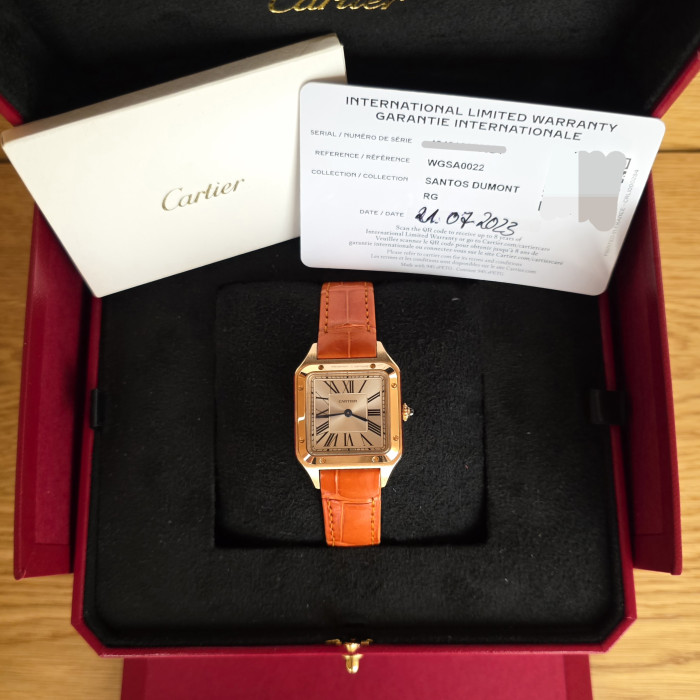 Cartier Santos Dumont WGSA0022 Like New Full Set