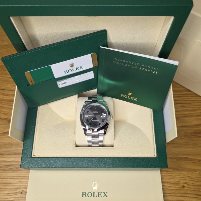 Rolex Datejust Wimbledon 126300 Like New Full Set