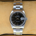 Rolex Datejust 36 Oyster Perpetual 16234 Black Dial Like New Full Set